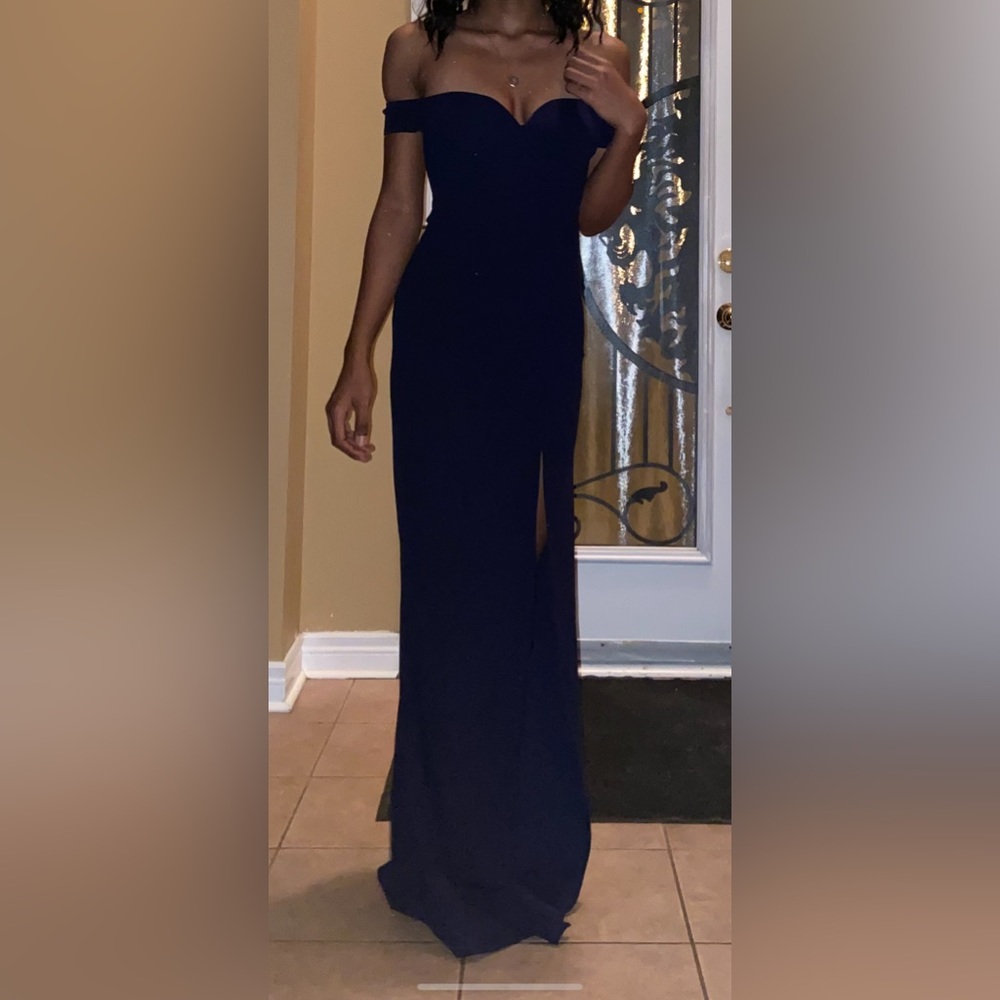 Myra high slit prom dress